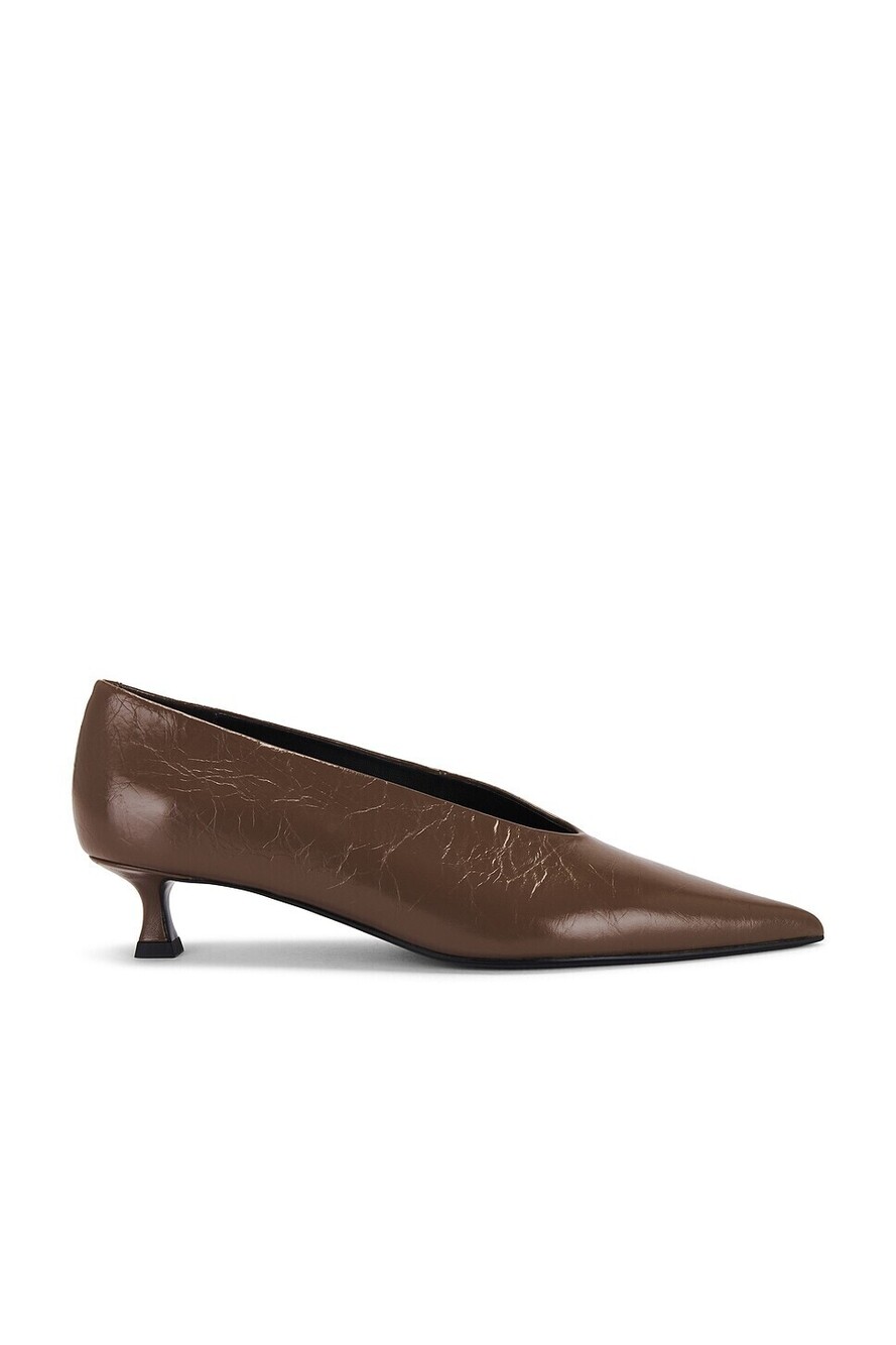 Tony Bianco Cherry Pump in Liqueur patent leather low heel pointed toe slip-on